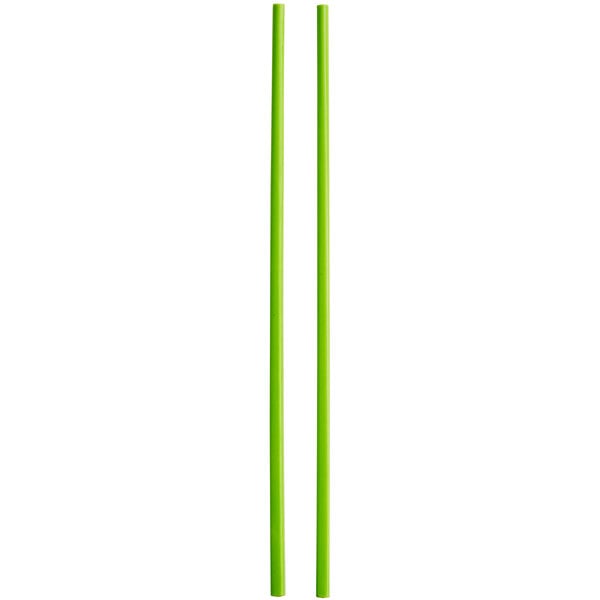A pair of green Emperor's Select melamine chopsticks.