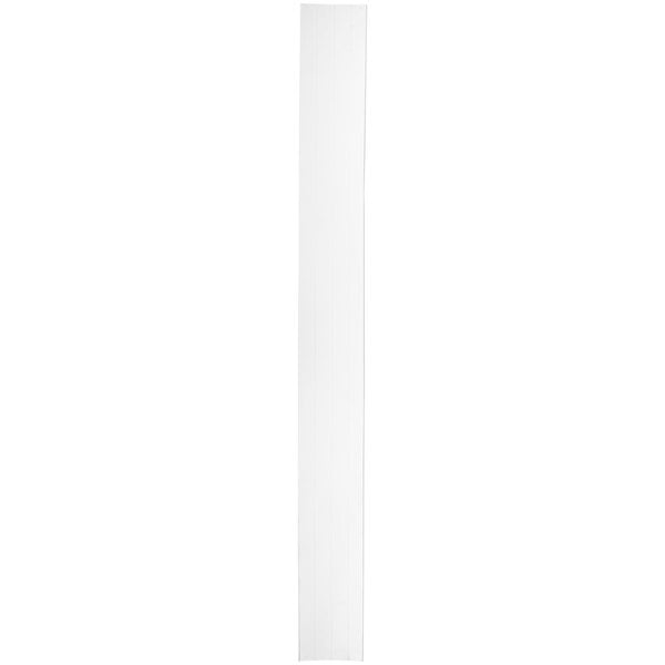 A white rectangular object with black border on a white background.