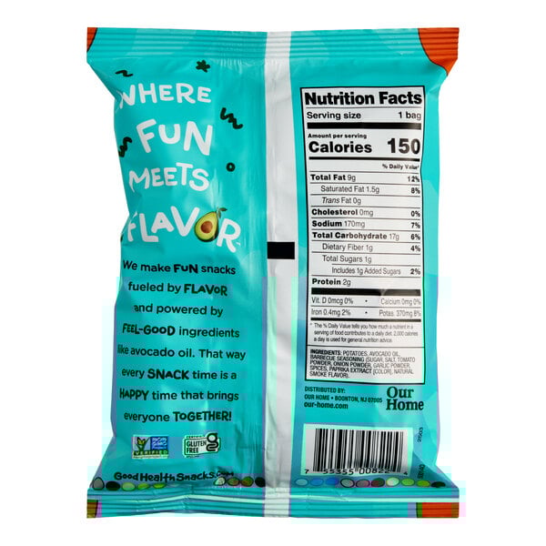 Good Health Avocado Oil Barbecue Kettle Chips 1 oz. - 30/Case