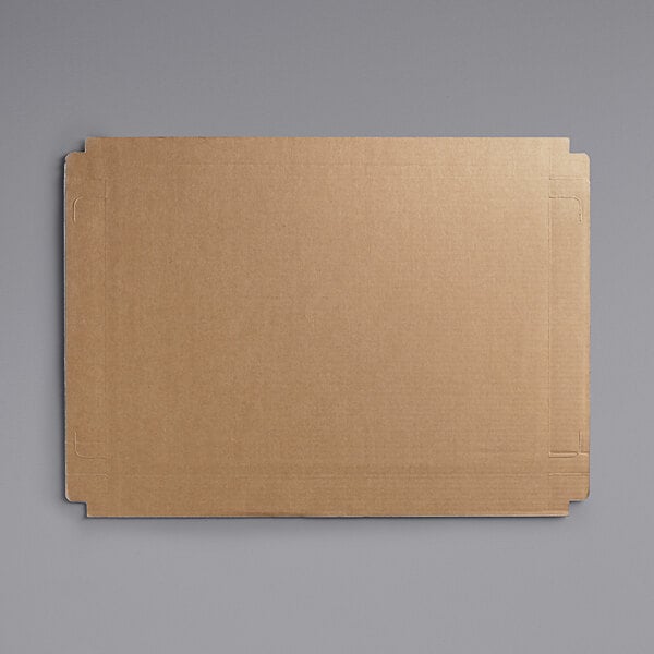 A white cardboard box of 25" x 17" white corrugated full sheet cake boards.