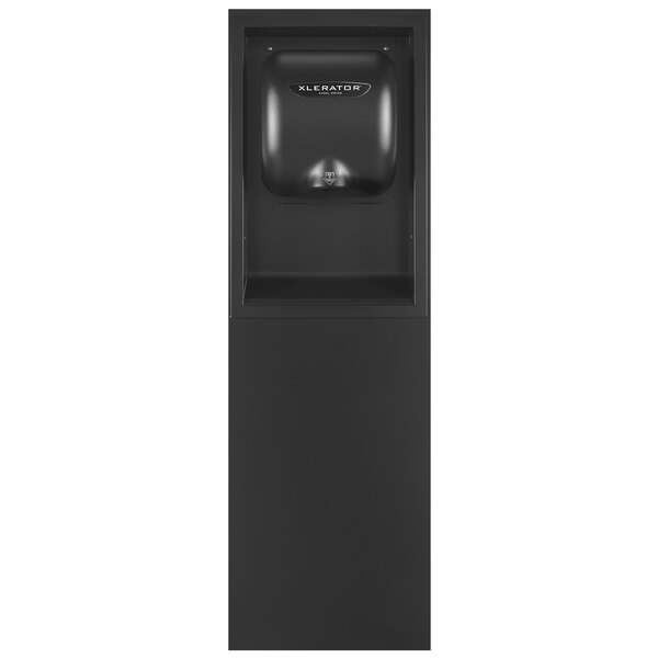 A black rectangular object with a black cover and white text with the words "XLERATOR Raven Black"