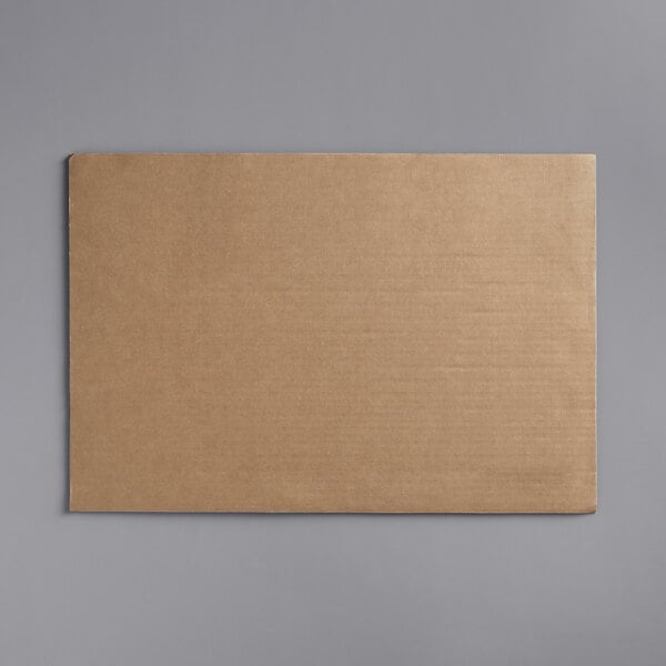 A white double-wall corrugated cardboard sheet.