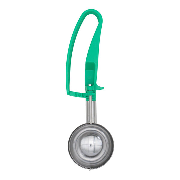 Vollrath 47393 Jacob's Pride® #12 Green Squeeze Handle Disher - 2.8 oz.