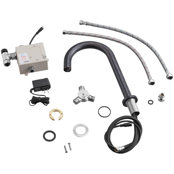 A Waterloo bronze hands-free sensor faucet with gooseneck spout and concealed sensor.