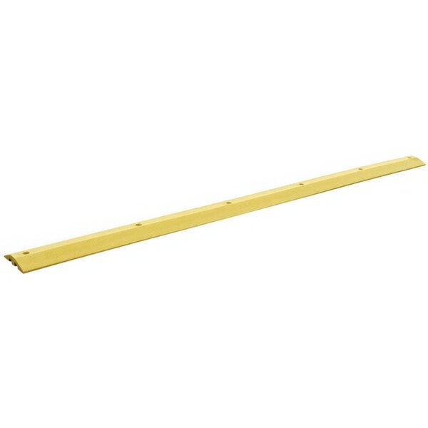 A long yellow plastic beam with channels.