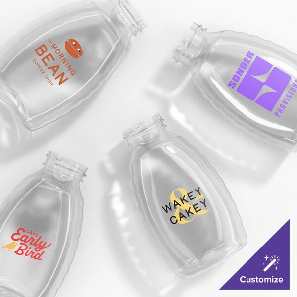 11 oz. (16 oz. Honey Weight) Customizable Classic Queenline PET Honey Bottle - 295/Case