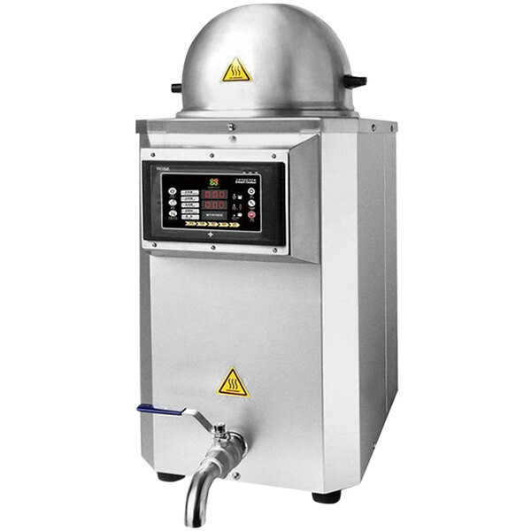 A silver Bossen Bubble Tea Tapioca Smart Cooker with a digital display.