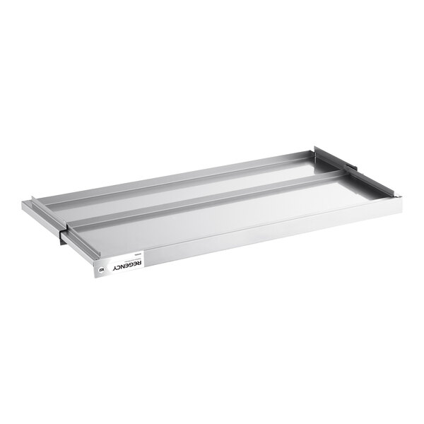 Regency Stainless Steel Sliding Lid for 18" x 30" Drop-In Ice Bins