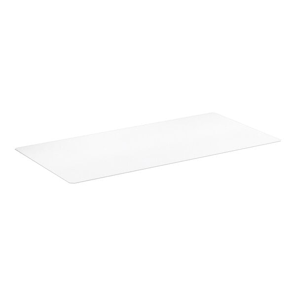 A clear PVC shelf liner measuring 36 inches by 72 inches.