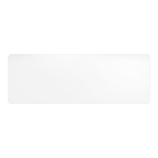 A clear PVC shelf liner measuring 21 inches by 60 inches.