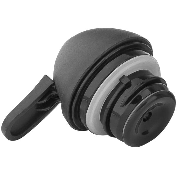 A black plastic lid for a Tablecraft coffee carafe.