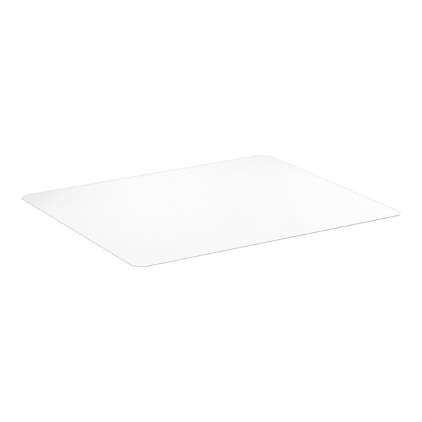 A clear PVC shelf liner measuring 30 inches by 36 inches.
