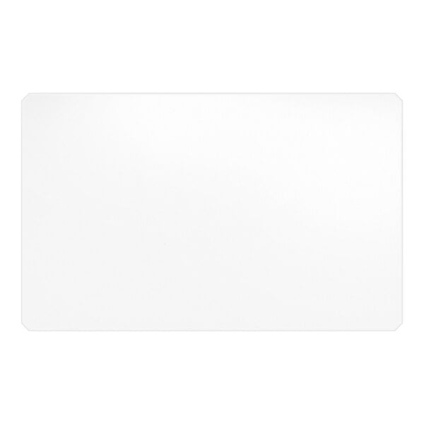 A clear PVC shelf liner measuring 30 inches by 48 inches.