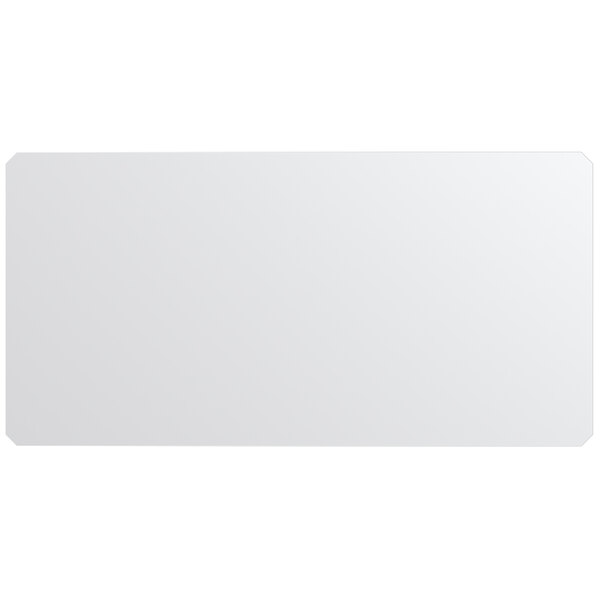 A white rectangular object with a black border.