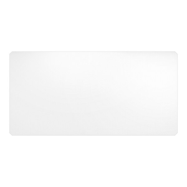 A clear PVC shelf liner measuring 30 inches by 60 inches.