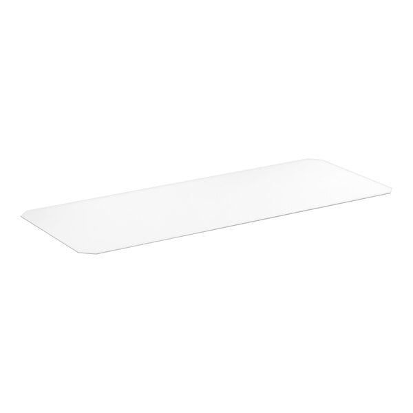 A clear PVC shelf liner measuring 12 inches by 30 inches.