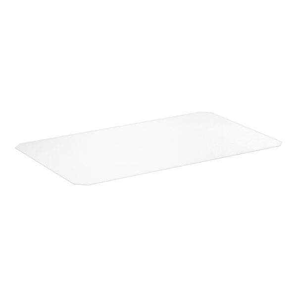 A clear PVC shelf liner measuring 18 inches by 30 inches.