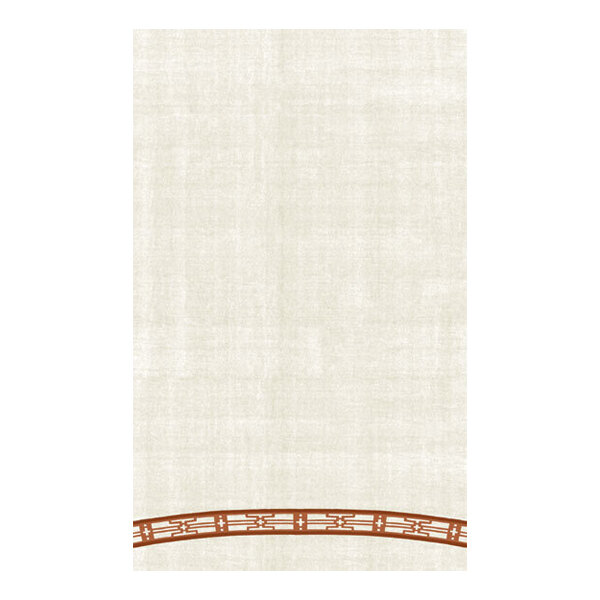 Choice 8 1/2" x 14" Menu Paper Asian Themed Bamboo Design Middle Insert - 100/Pack