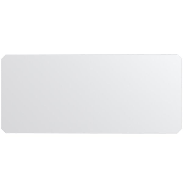 A white rectangular object with a white background.