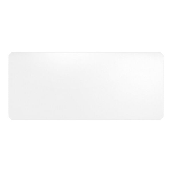 A clear PVC shelf liner measuring 21 inches by 48 inches.