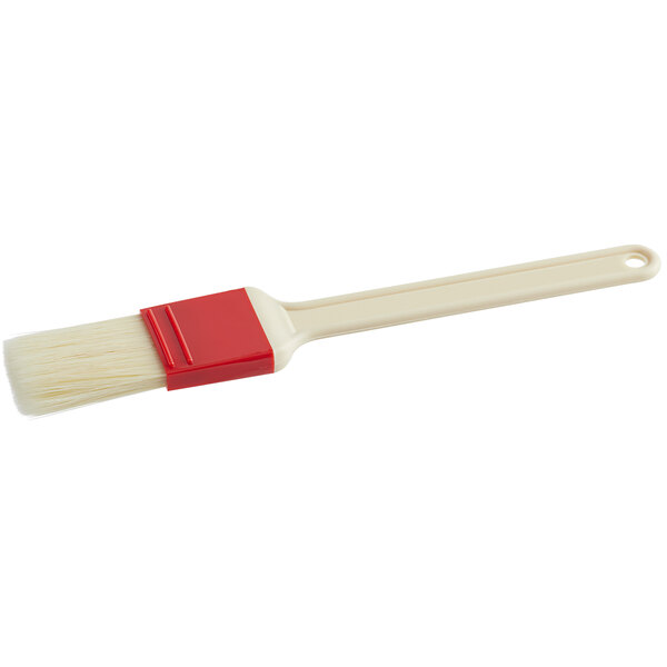 A Thermohauser natural bristle pastry/basting brush with a plastic handle.
