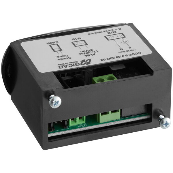 A black Narvon digital temperature control box with green and white buttons.
