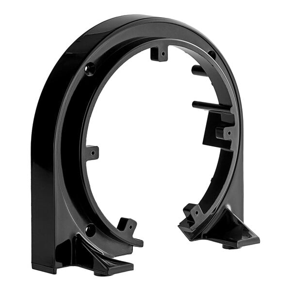 A black plastic Narvon evaporator mounting cast with two holes.