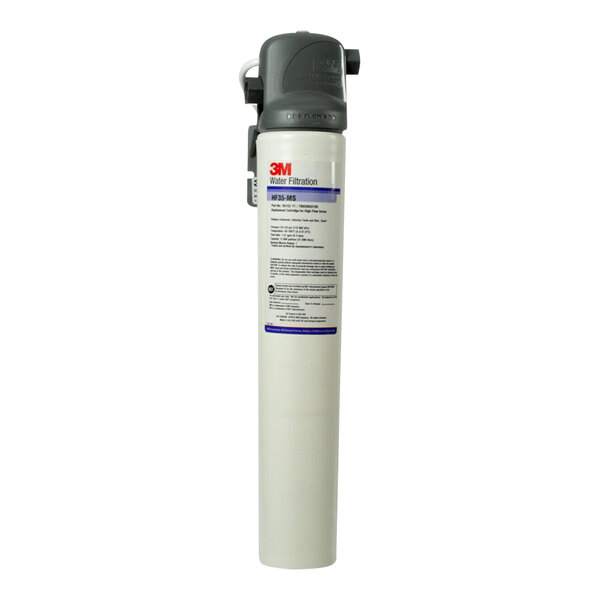 A white 3M water filtration cartridge with black text.