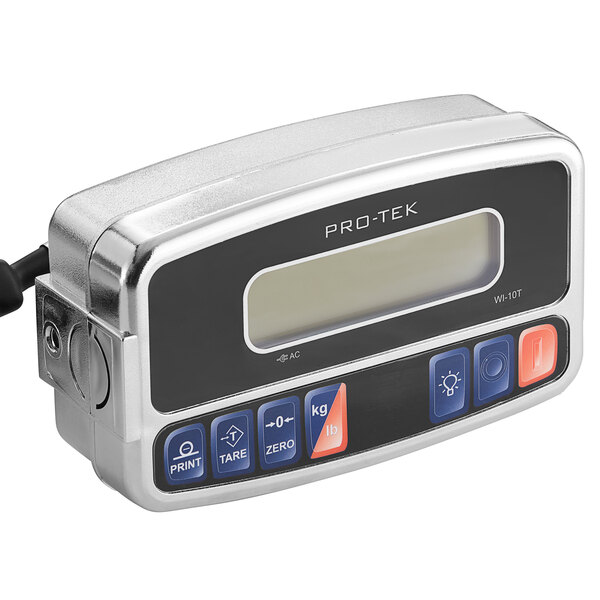 A silver and black Tor Rey Pro-Tek Industrial Floor Scale.