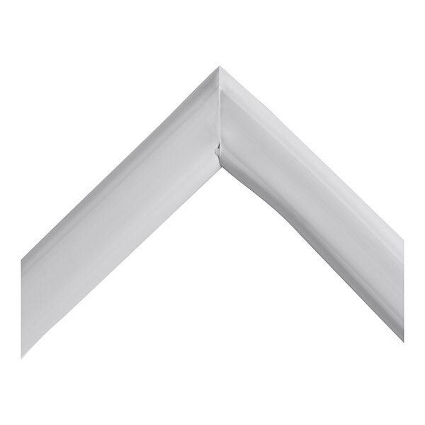 A white square corner of an Avantco gasket.