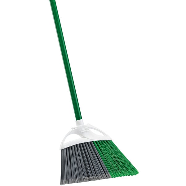 11 in. Indoor/Outdoor Angle Broom with Steel Handle (2-Pack)