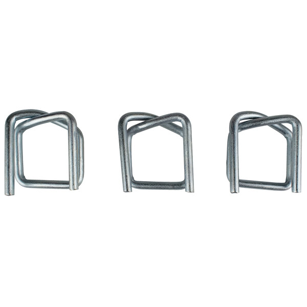 Lavex galvanized metal wire buckle clips on a white background.