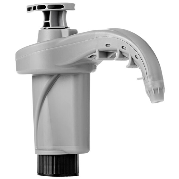 A grey Dema FlexDose portable water dispenser with a black handle.