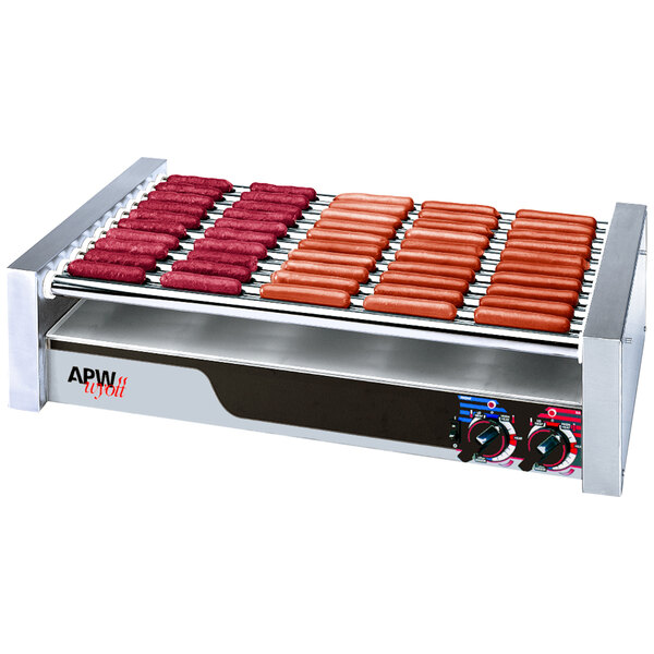 APW Wyott HR-50 Hot Dog Roller Grill 30 1/2 inch- Flat Top 120V