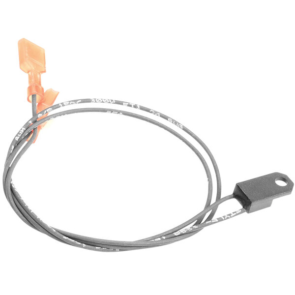 A wire harness with an orange connector for a Solwave Ameri-Series commercial microwave.