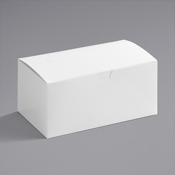 A white Choice take-out box with a lid.