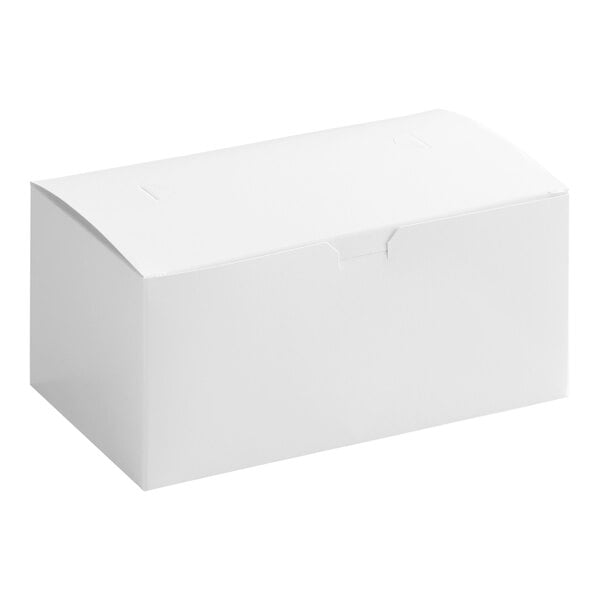 Choice 9" x 5" x 4" White Customizable Take Out Dinner / Chicken Box with Tuck Top - 250/Case