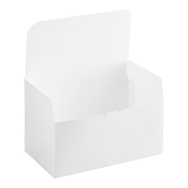 Choice 9" x 5" x 4" White Customizable Take Out Dinner / Chicken Box with Tuck Top - 250/Case