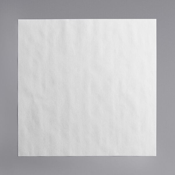 A white square piece of Choice butcher paper on a gray surface.