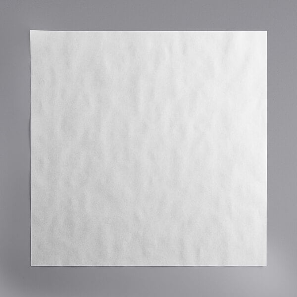 A white square Choice butcher paper sheet on a gray surface.