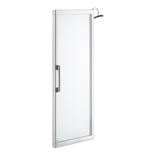 A white refrigerator door for an Avantco freezer.