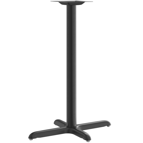 A Lancaster Table & Seating black bar height column table base.