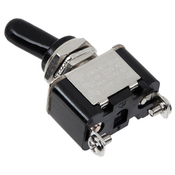 A black and silver Galaxy On / Off toggle switch.