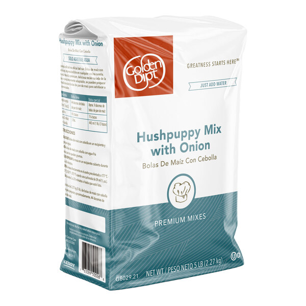 Golden Dipt Hush Puppy Mix with Onion 5 lb.