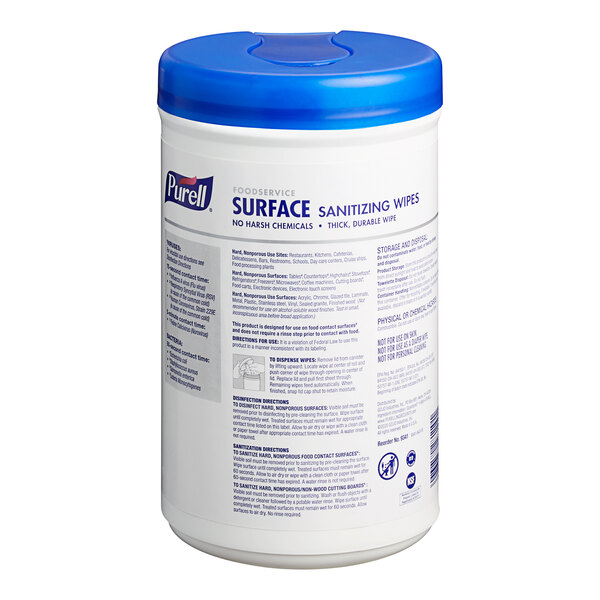 Purell Professional Surface Disinfecting Wipes, 110 Wipes per Canister