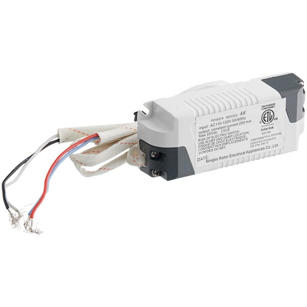 A white and black ServIt LED transformer.