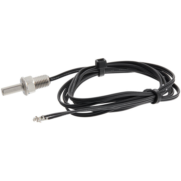 A black wire with a metal connector for a ServIt PDW18 Series temperature sensor.