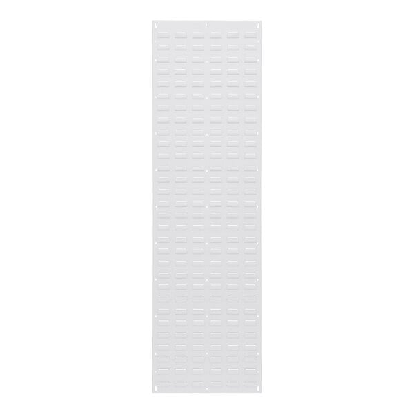 A white steel louvered panel measuring 18 inches by 61 inches.