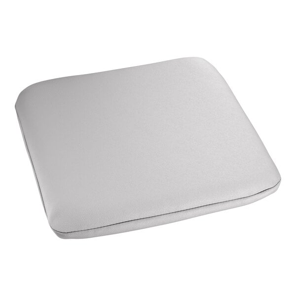 Lancaster Table & Seating Alloy Gray Fabric Magnetic Cushion for Alloy Barstools