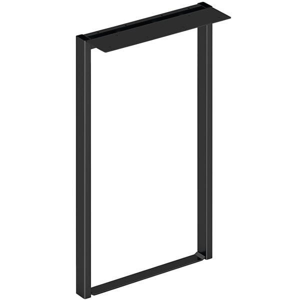 A black rectangular HON Mod overhead support leg with a black top.